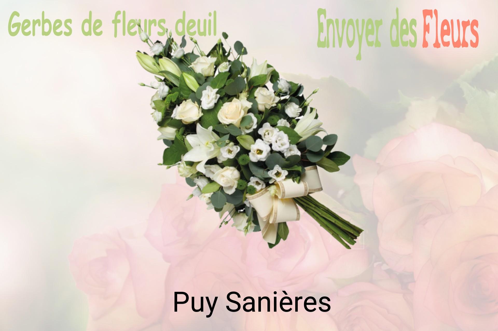 Gerbe de fleurs de deuil livrée à Puy-Sanières